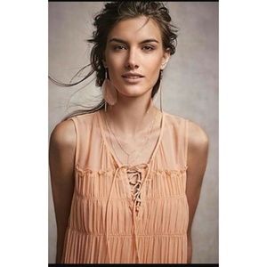 Anthropologie Tops - New Anthropologie Calla Lace-Up Tank Blouse Size 6 Anthropologie Tops - New Anthropologie Calla Lace-Up Tank Blouse Size 6
